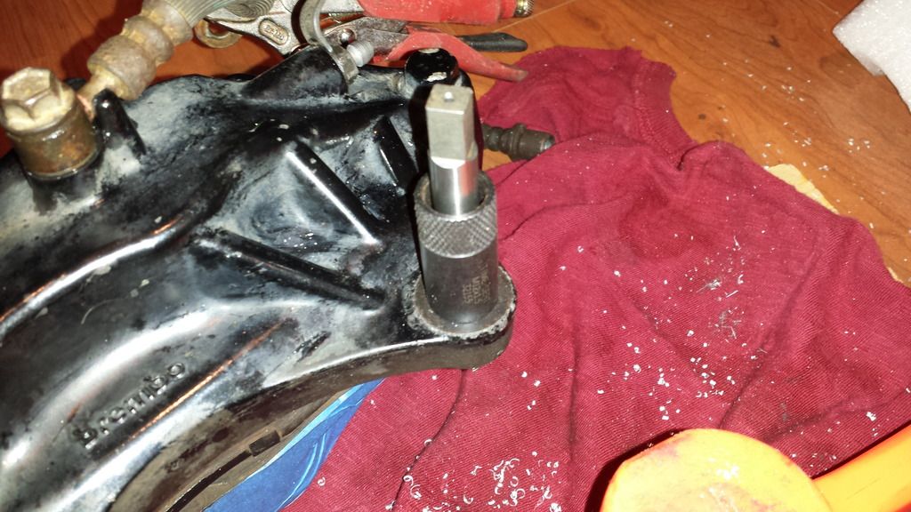 Brake caliper bolt keeps spinning won't tighten NASIOC